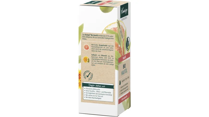 Kneipp Bio Hautöl Naturkosmetik 100 ml