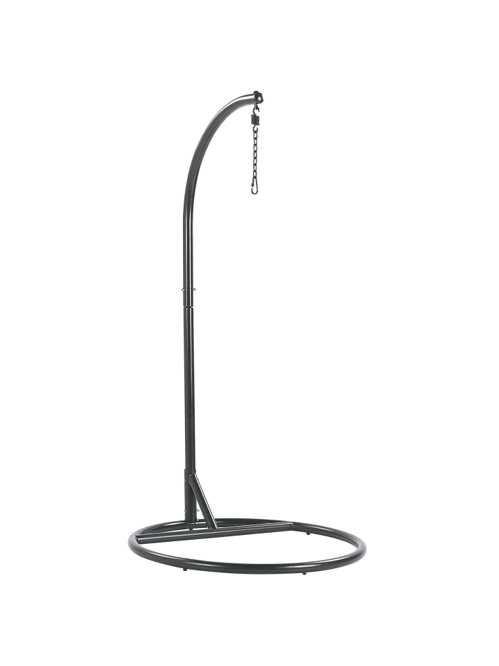 Beliani Hängesessel ALLERA in Schwarz/Grau - (W) 102 x (H) 199 x (L) 102 cm günstig kaufen onesize