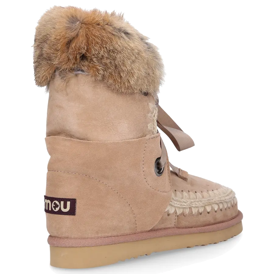 MOU - Snowboots LACE gefüttert - beige