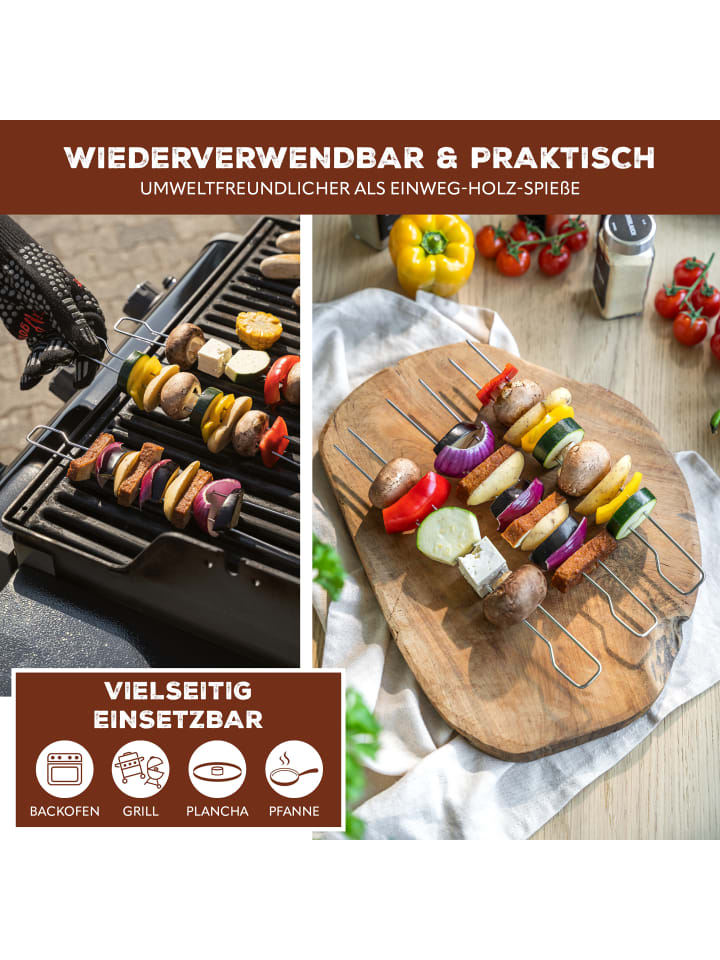 bremermann 8-er-Set Doppel-Grillspieße günstig kaufen onesize