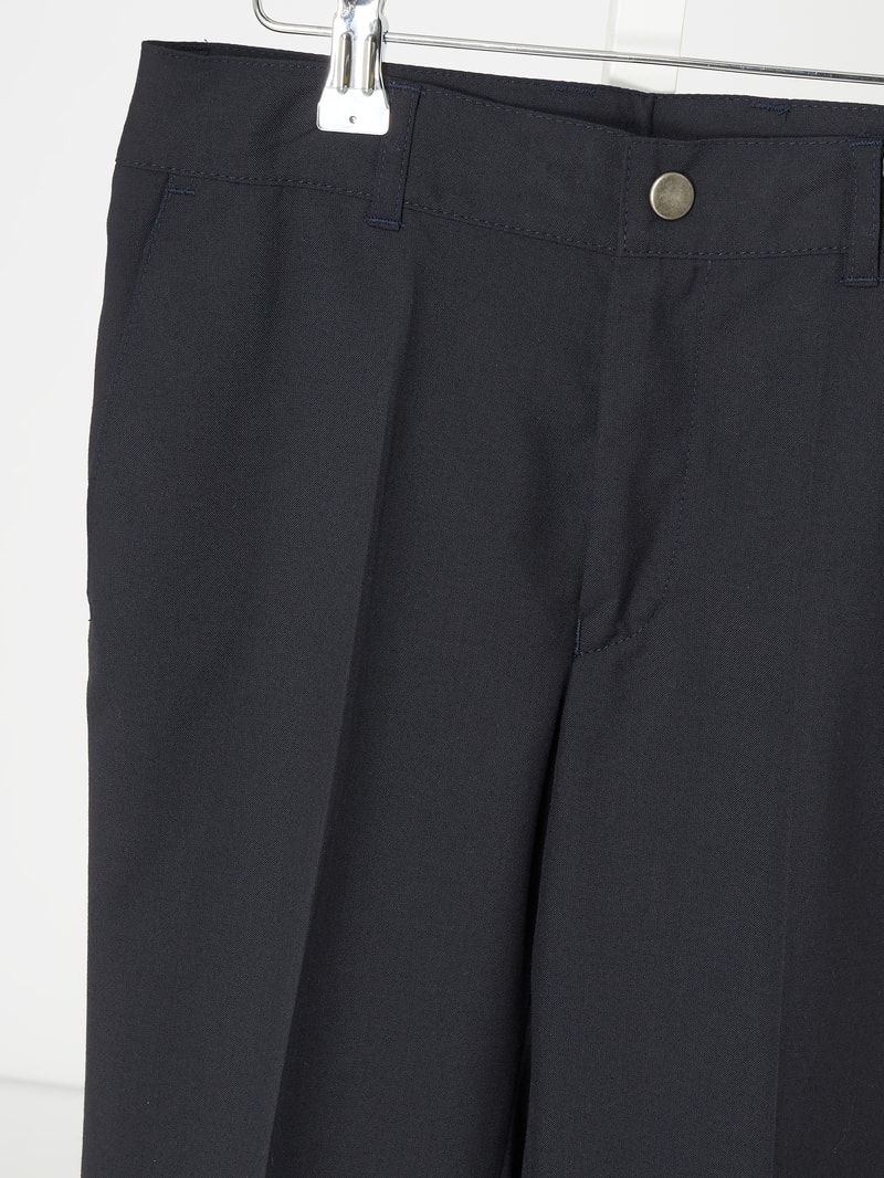 Hose mit Bügelfalten in marineblau