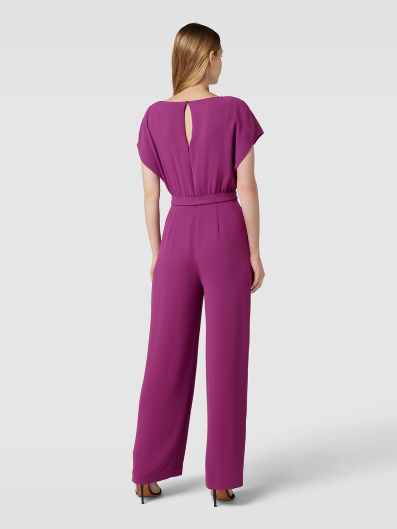 Jumpsuit mit Bindegürtel Modell 'WEDDING SPECIAL' in fuchsia