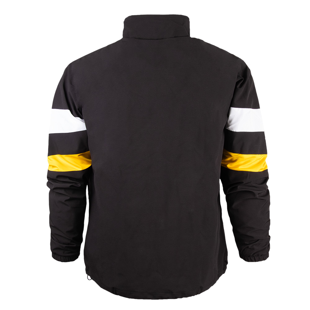 Windjacke HALF ZIP Streifen schwarz-gelb