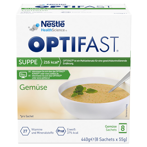 OPTIFAST Suppe Gemüse Pulver  8X55 g  Pulver