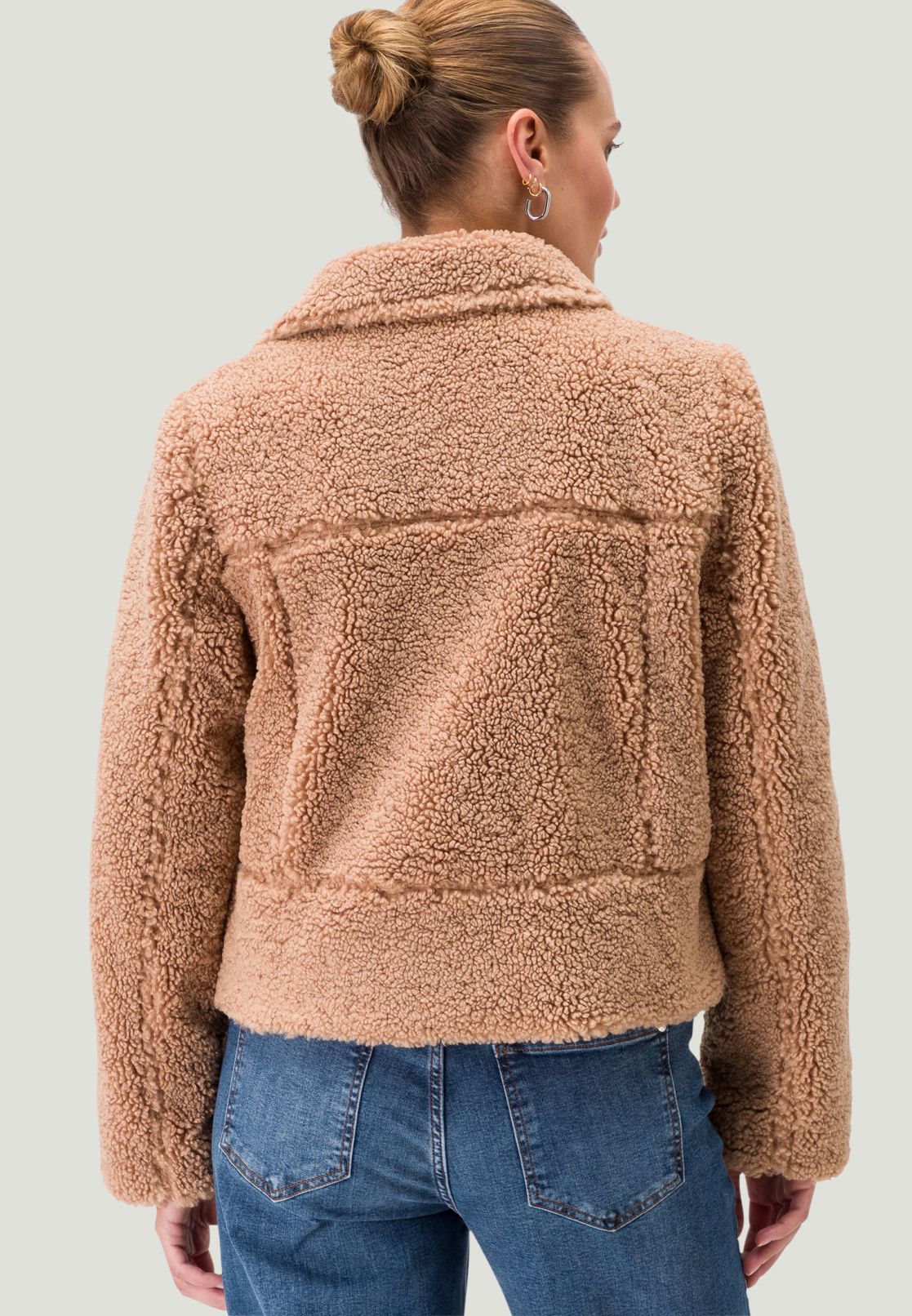Teddyjacke mit Reißverschluss