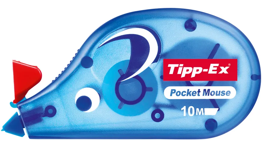 Tipp-Ex Pocket Mouse Korrekturroller - 10 m x 4,2 mm, 1er Pack 10 m blau