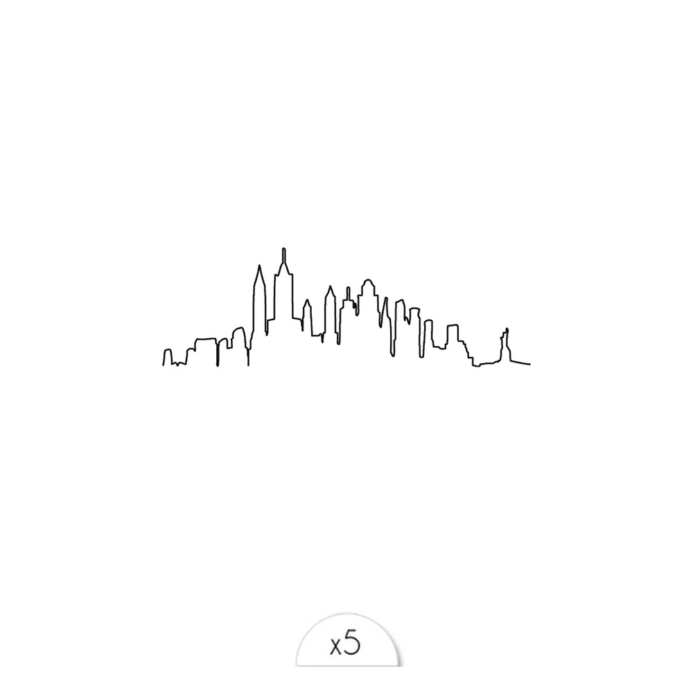 Sioou Skyline Tatouage éphémère