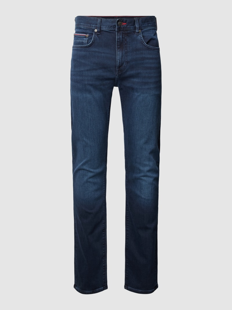 Slim Fit Jeans im 5-Pocket-Design Modell 'IOWA' in dunkelblau