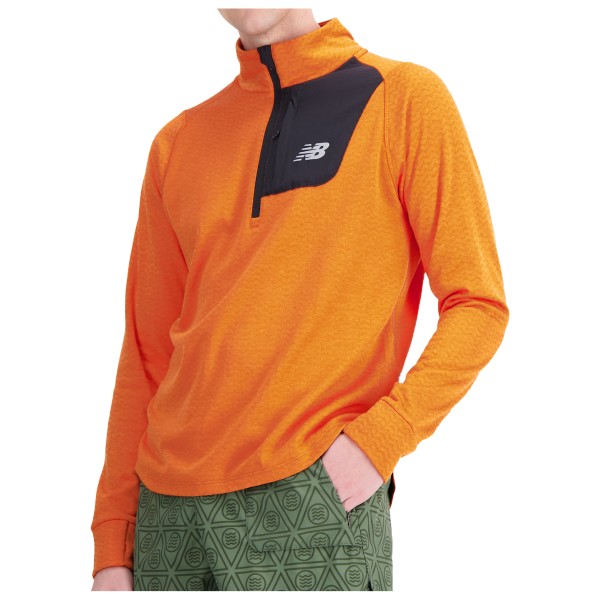 New Balance - NB Heat Grid Half Zip - Laufshirt