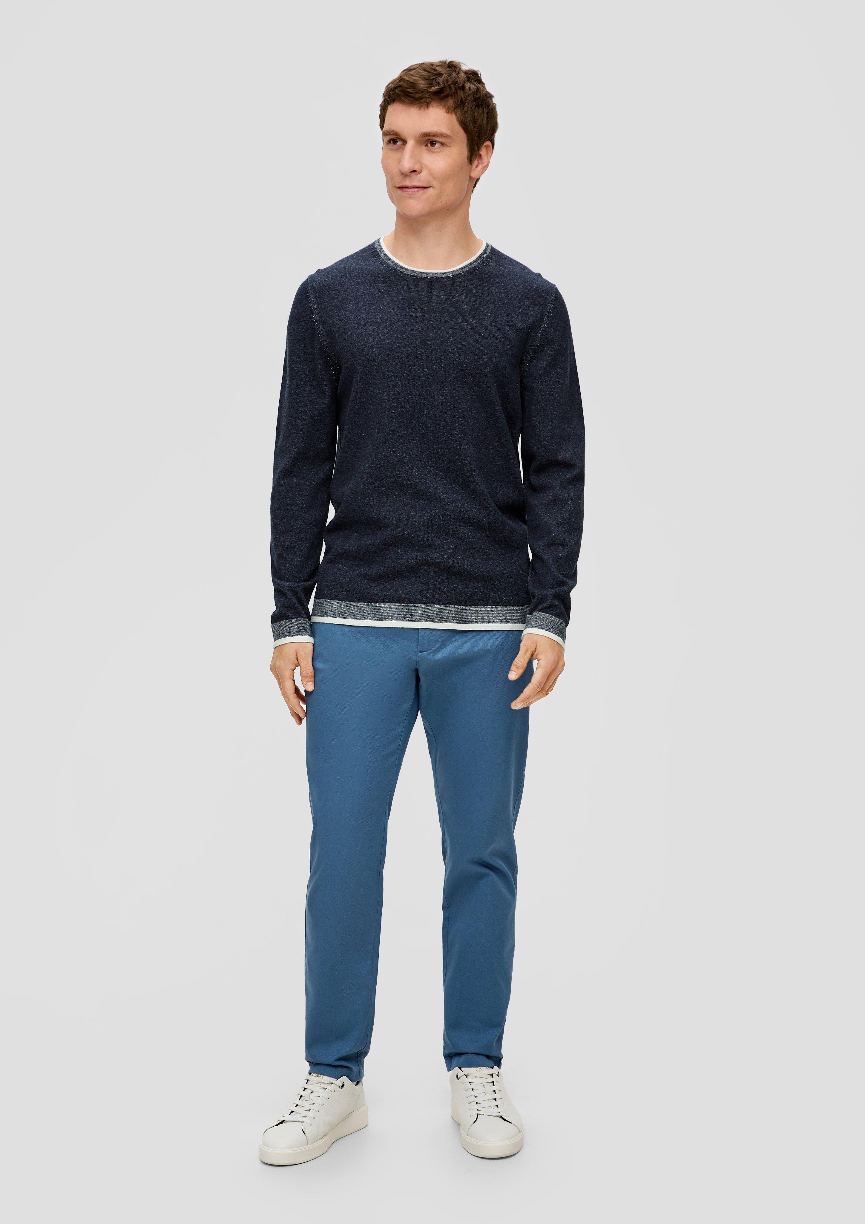Strickpullover in melierter Optik  2144089-59X0