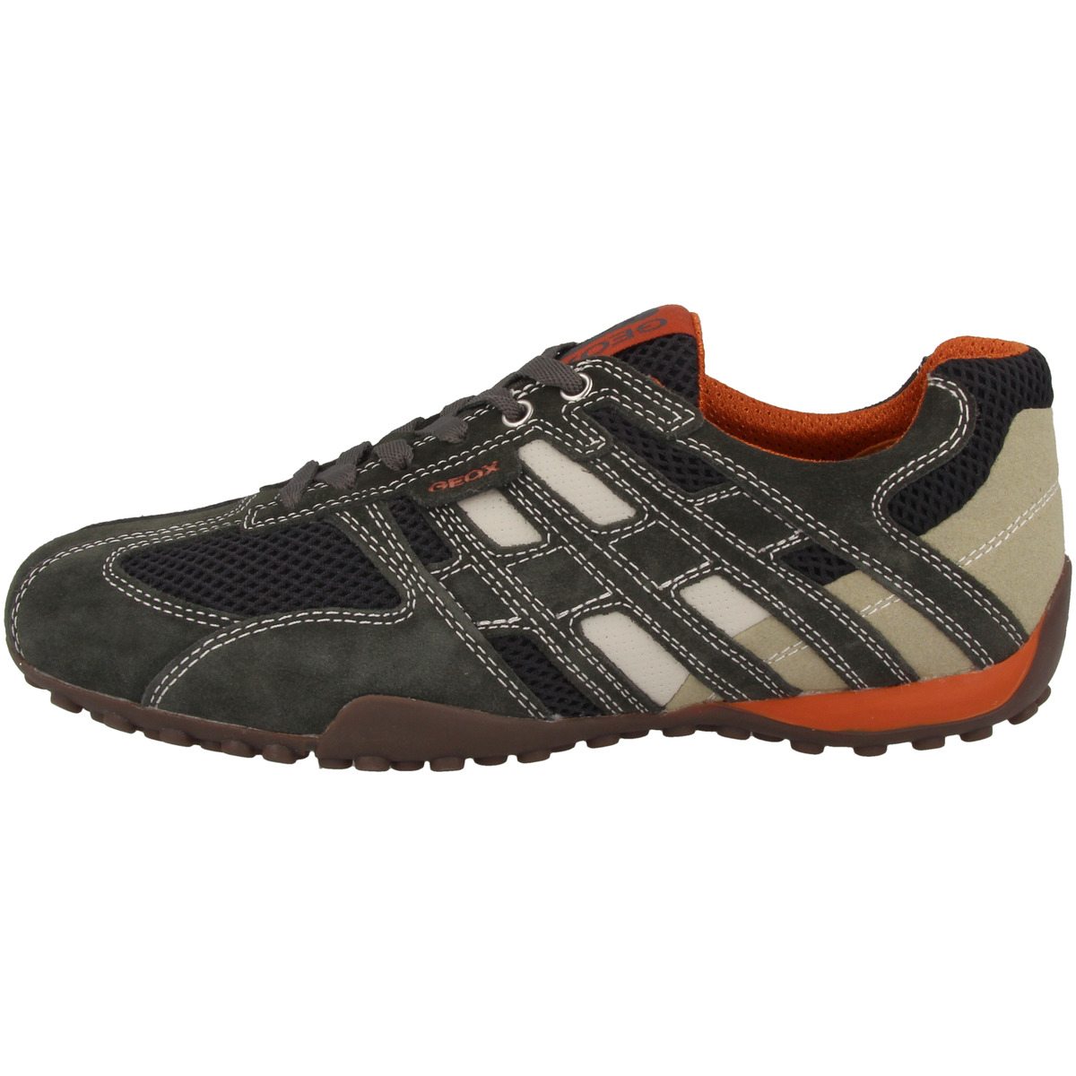 Geox Snake Sneaker Low dunkelgrau