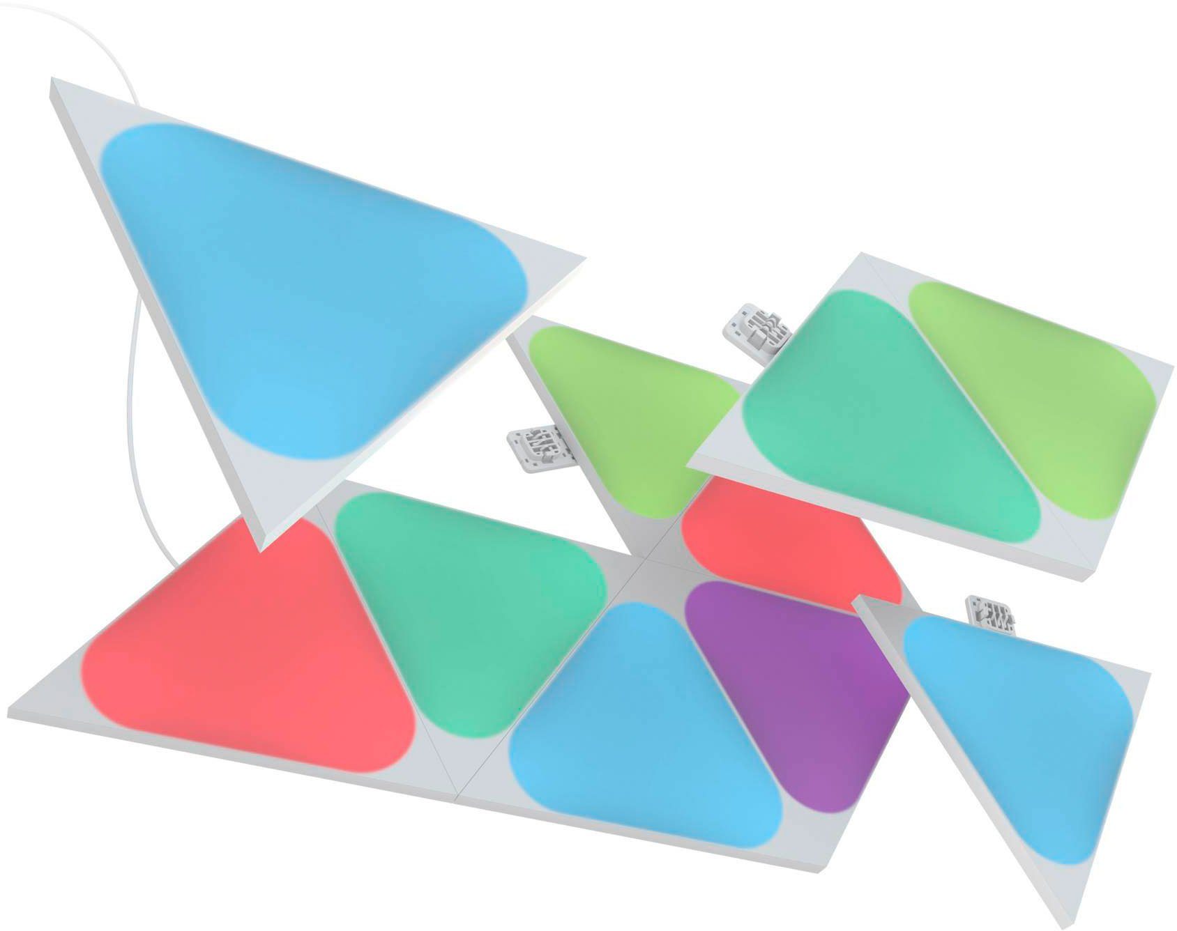 nanoleaf LED Panel Triangles, Dimmfunktion, LED fest integriert, Farbwechsler