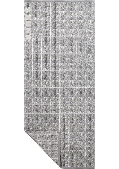 LASA, Saunatuch, 85 x 200 cm, grau-grün gemustert