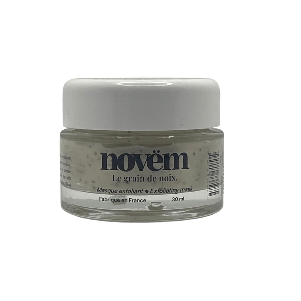 novëm Le Grain de noix - Format voyage Masque visage exfoliant et hydratant