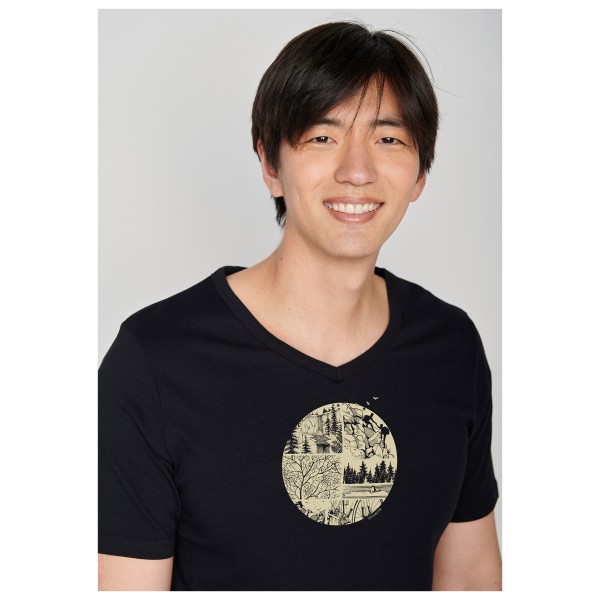 GreenBomb - Nature Mountain Circle (Peak) - T-Shirt