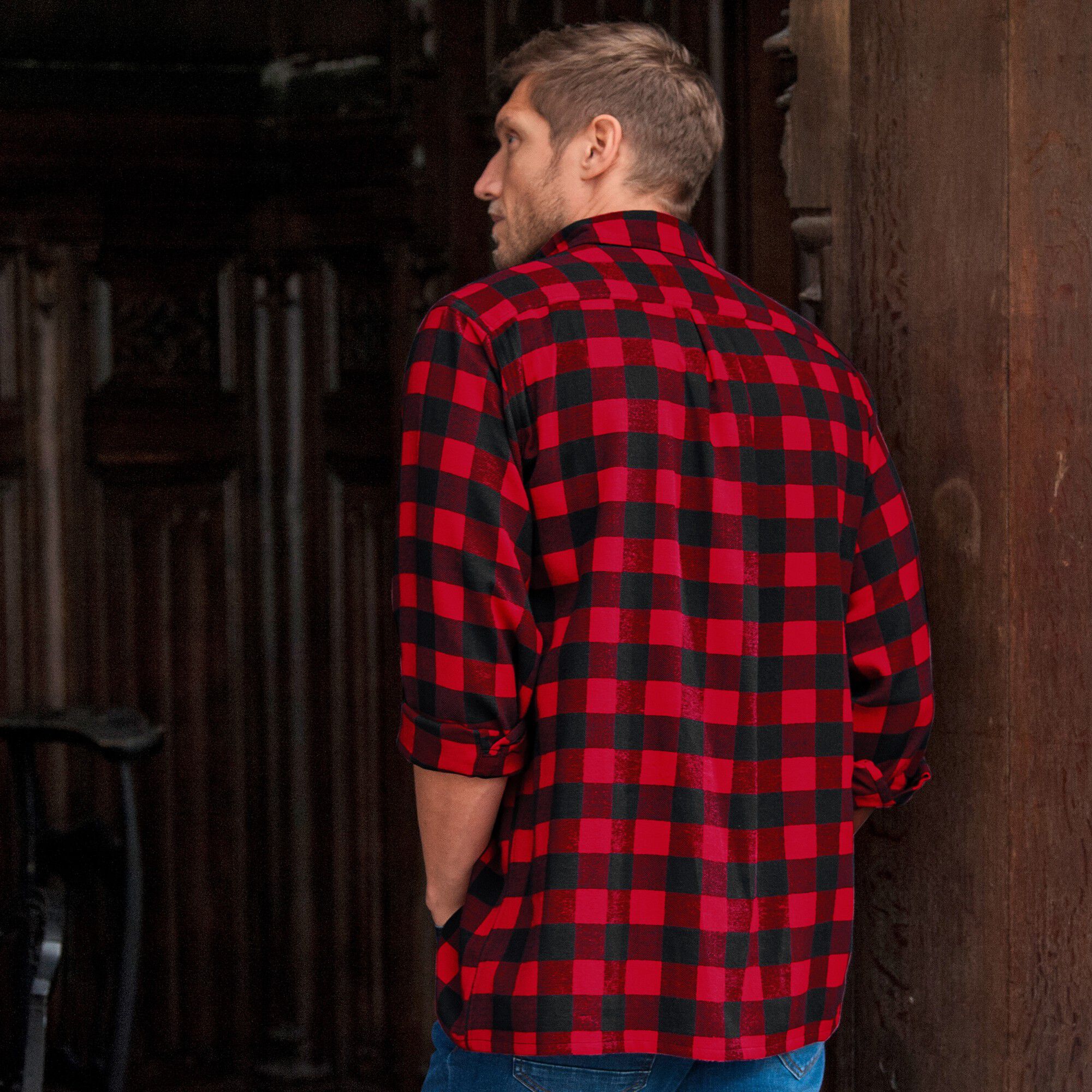 Chemise carreaux écossais flanelle