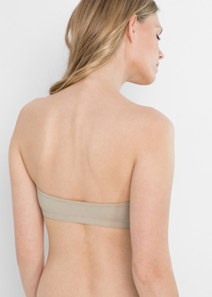 Bandeau BH (Cup A und B) mit Bio-Baumwolle (2er Pack)