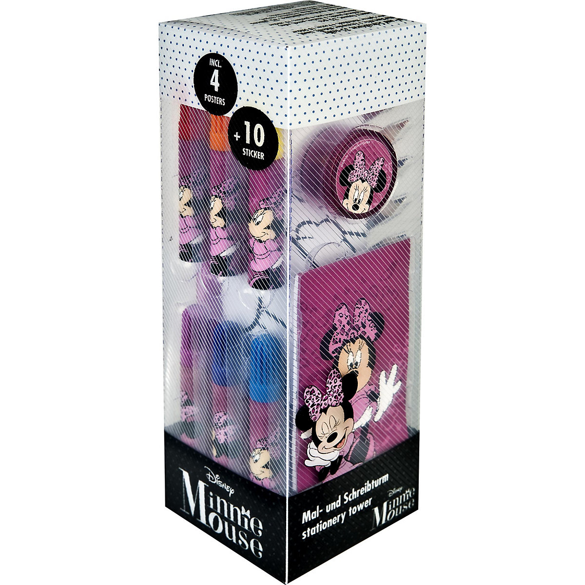 Mal- und Schreibturm   Minnie Mouse, 35-tlg.