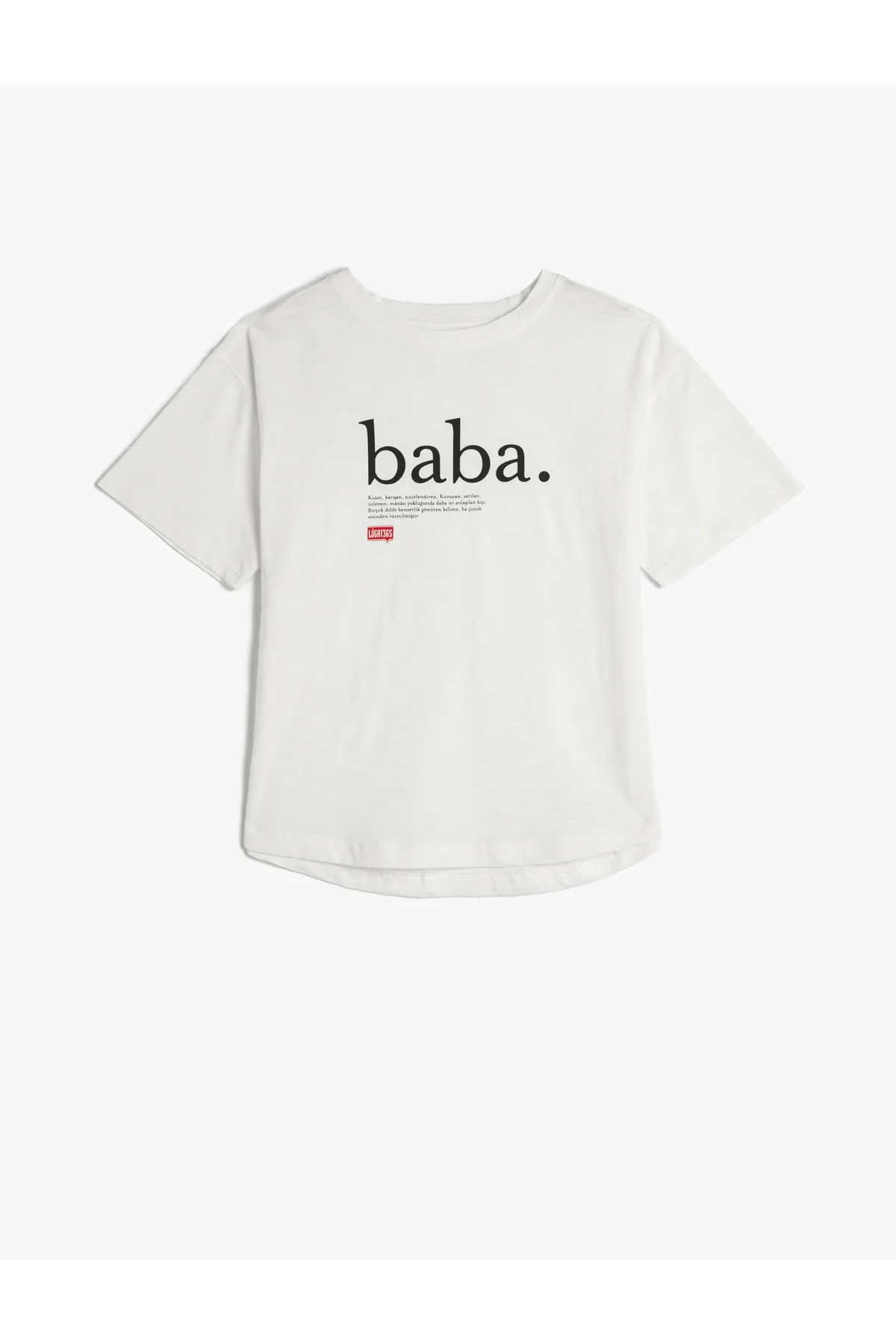 Koton  T-Shirt Lûgat365 Baba bedrucktes Kurzarm-Rundhals-Baumwolle