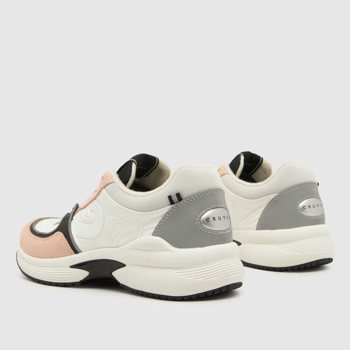 CRUYFF Danny-sneakers i vitt och rosa