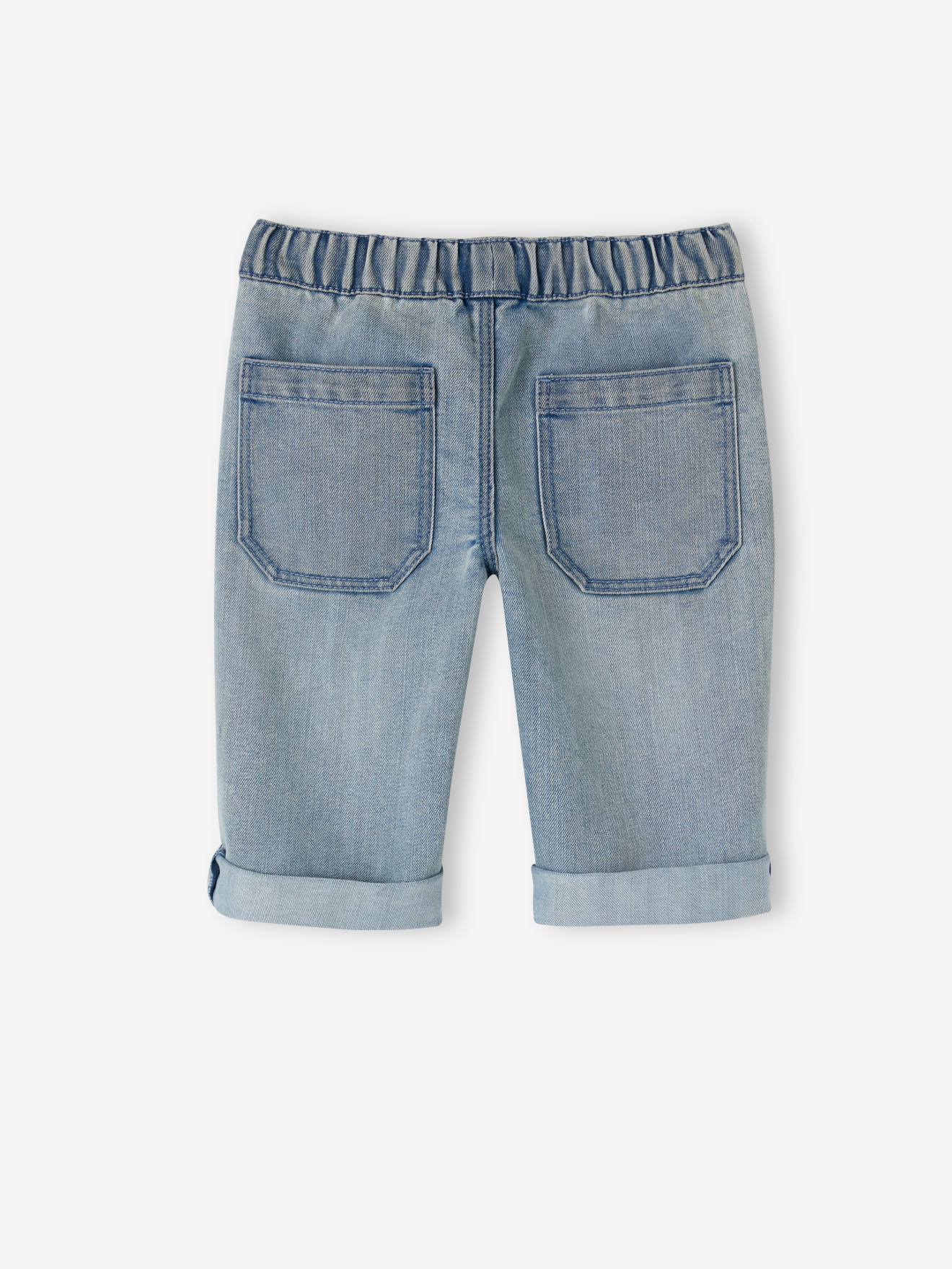Vertbaudet Die UNVERWÜSTLICHE, robuste Jungen 3/4-Jeans - double stone