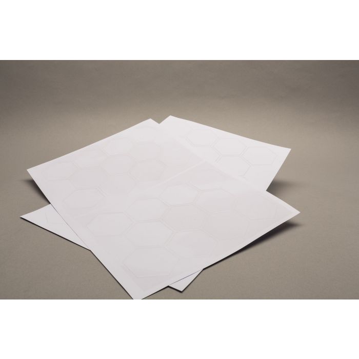 Hexagone 25mm auf Trägerpapier