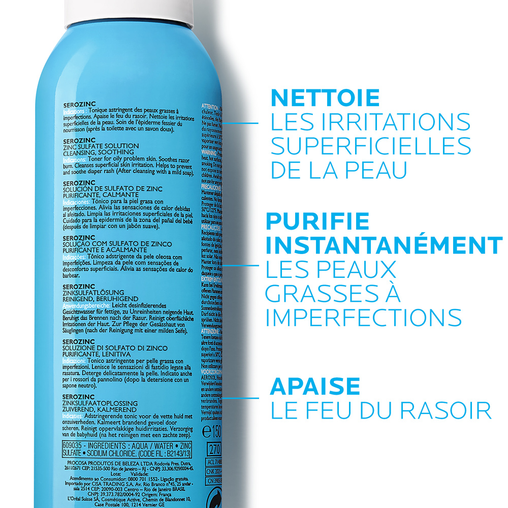 La Roche-Posay Serozinc Solute de Sulfate de Zinc Anti-imperfections