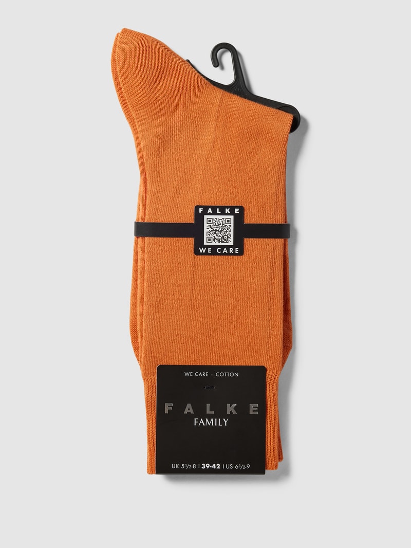 Socken mit Label-Print in terrakotta
