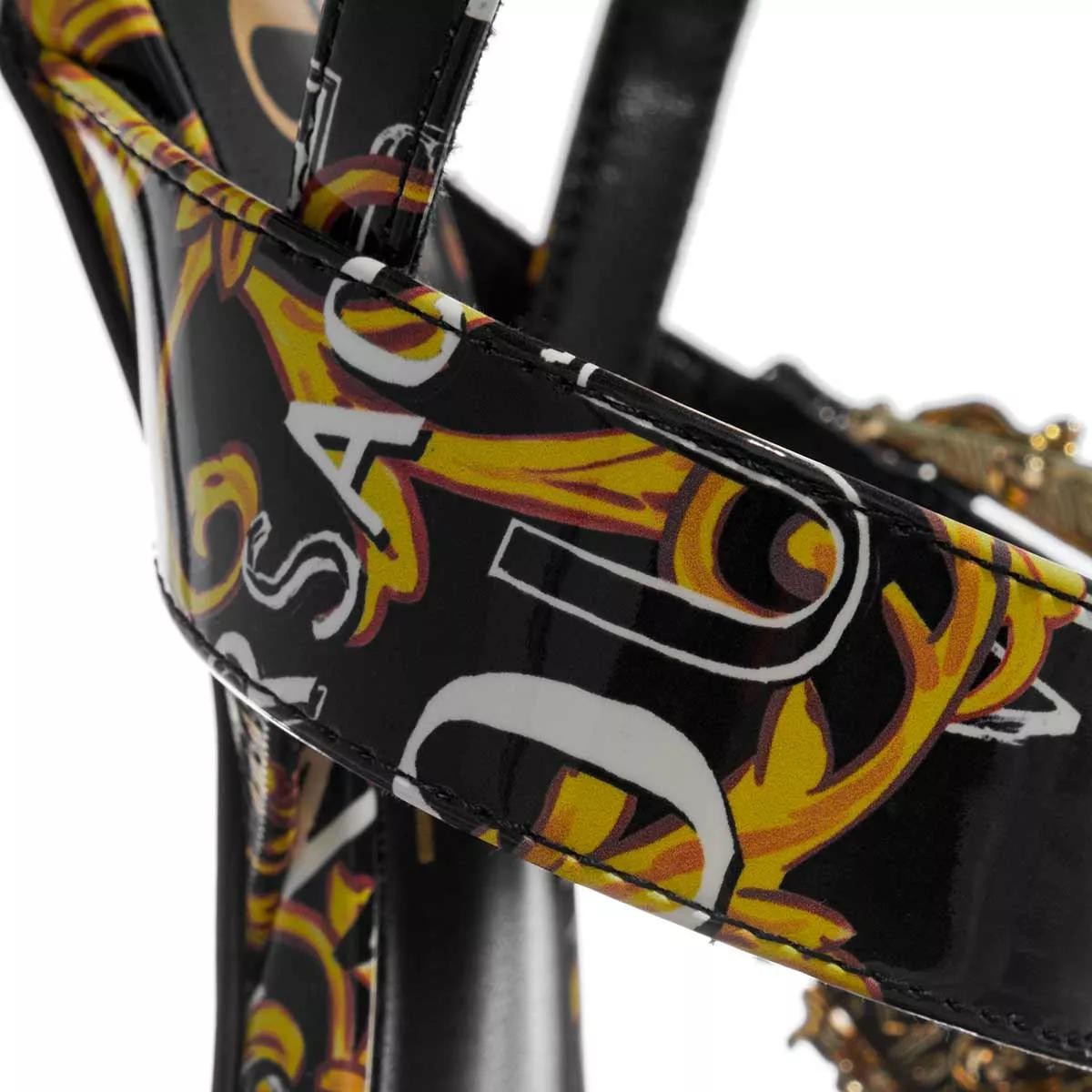 VERSACE Riemchen Sandalen schwarz High Heel