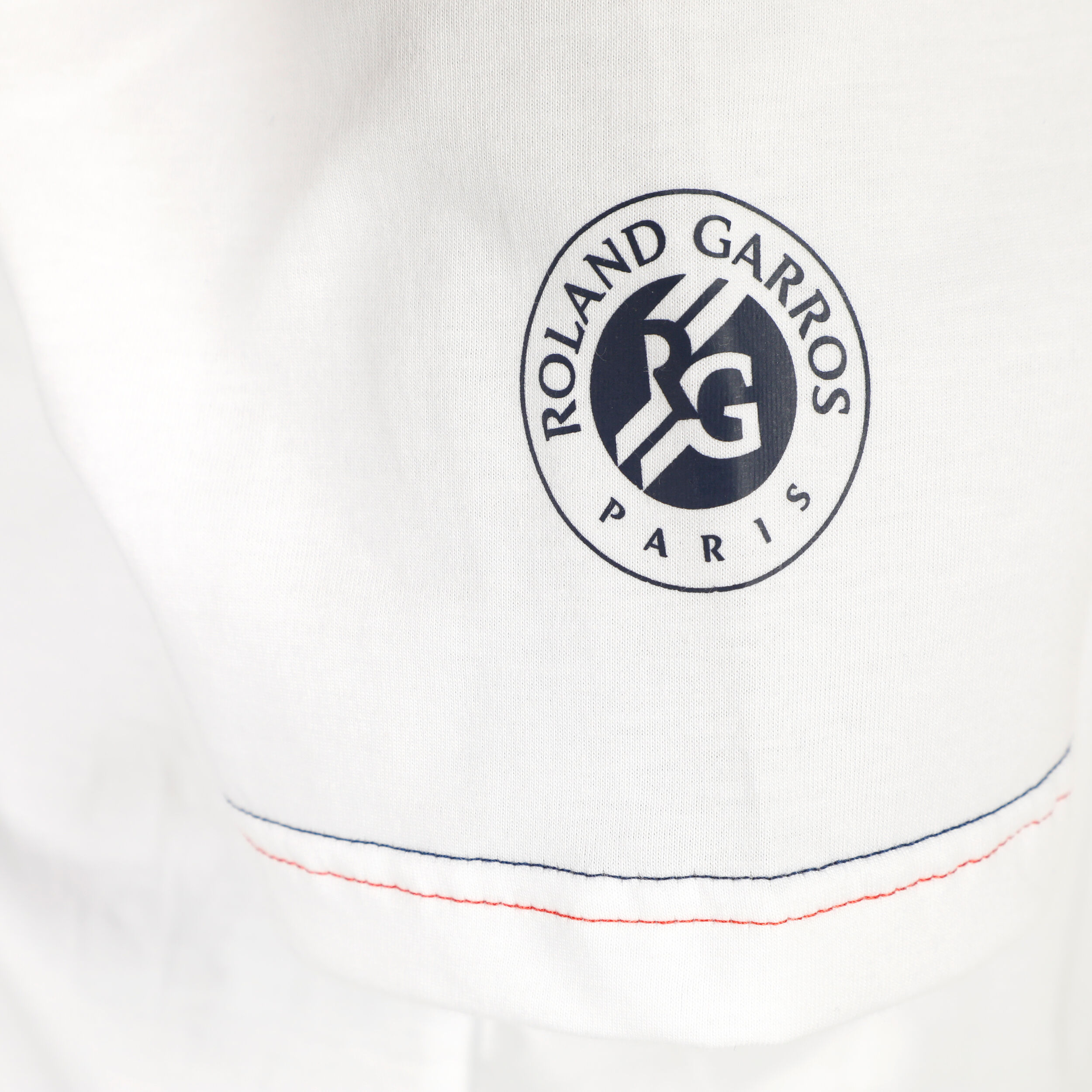 Roland Garros Stripe T-Shirt - Weiß
