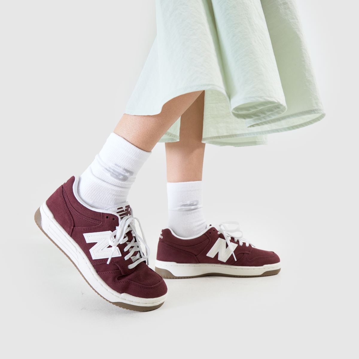 New Balance 480 bordó színű sportcipő