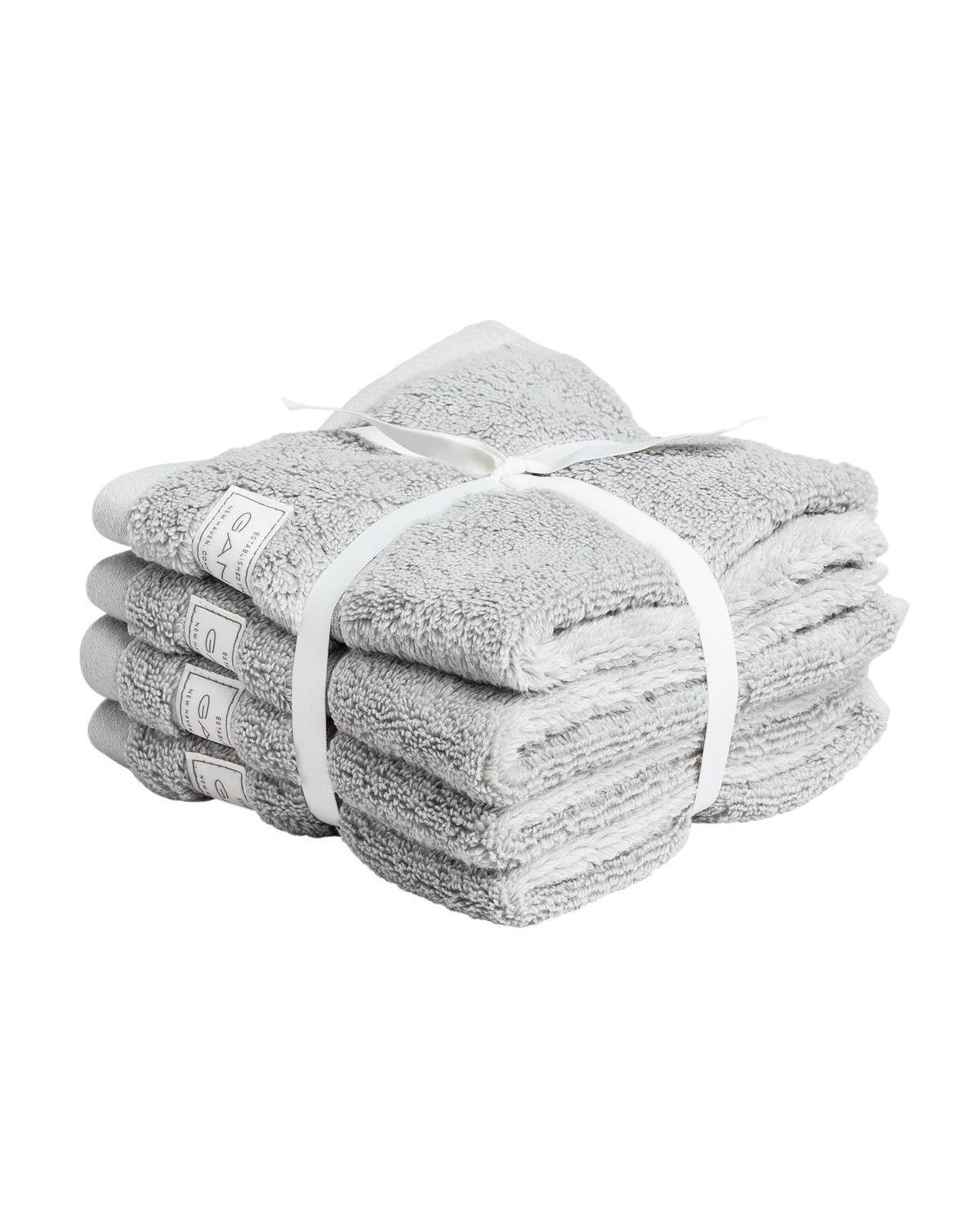 Gant Gästehandtücher Seiftuch, Organic Premium Towel, 4er Pack -, (4-St)