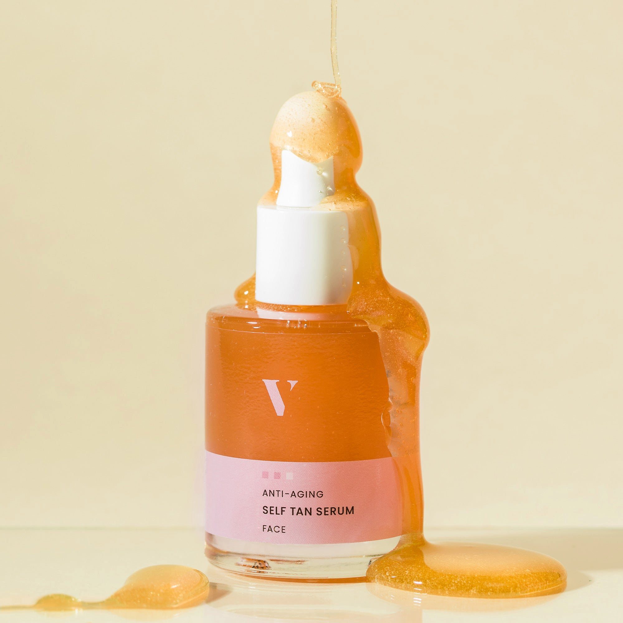 VENICEBODY Selbstbräunungsserum Anti Aging Self Tan Serum - Face, Selbstbräuner fürs Gesicht
