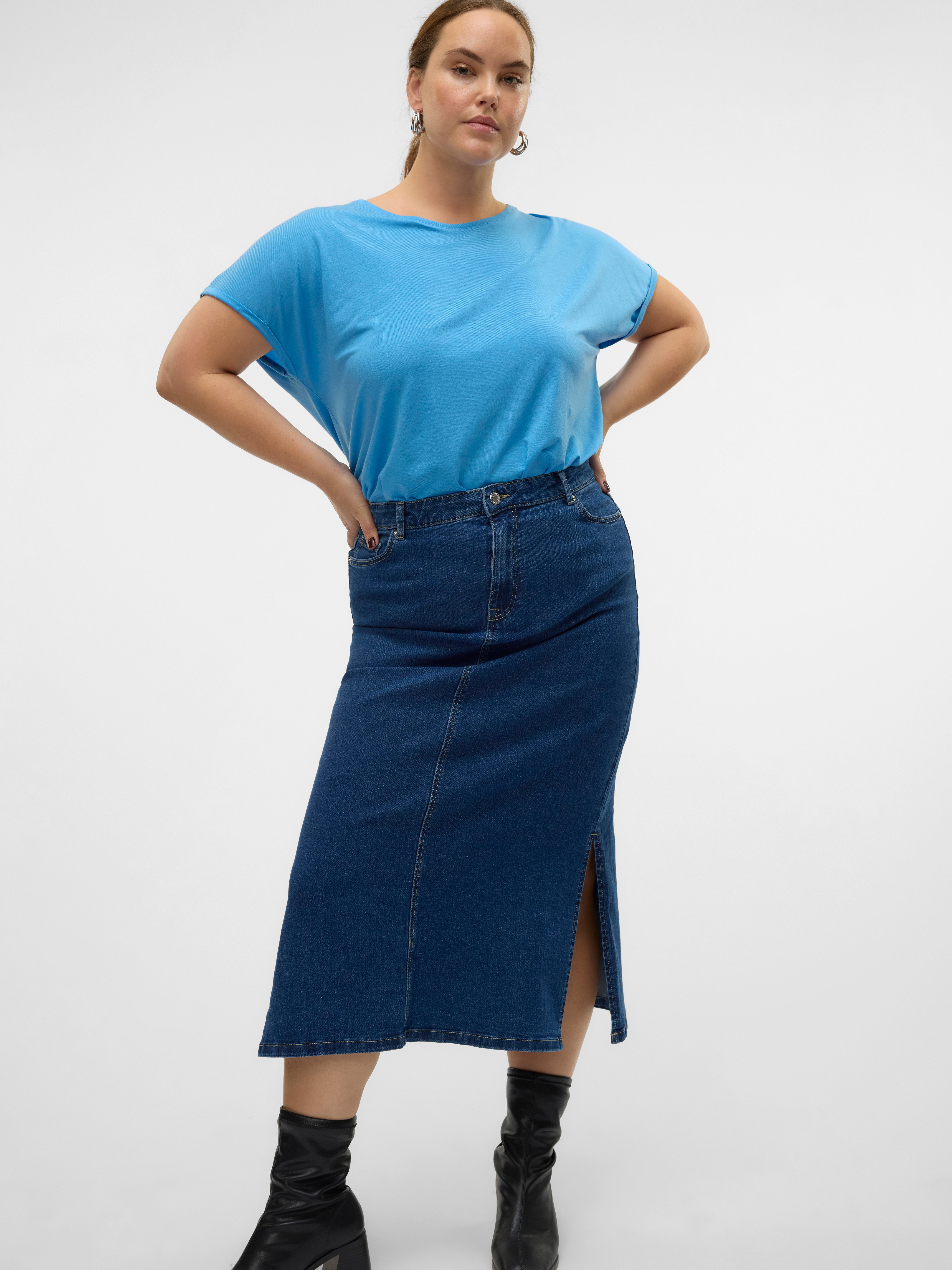 VMCSERENA Hohe Taille Langer Rock