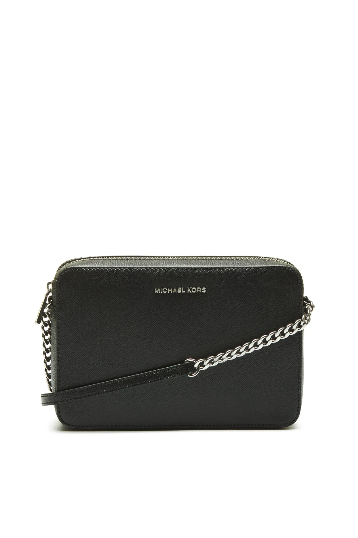 Michael Kors  Michael Kors Jet Set Schwarze Leder Umhängetasche 32S4STVC3L-001