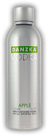 Danzka Apple / Alu. 1,0 Liter Danzka Apple / Alu. 1,0 Liter Premium Vodka mit Aromen nach grünen Äpfeln. 1	 Liter - Vol 40%