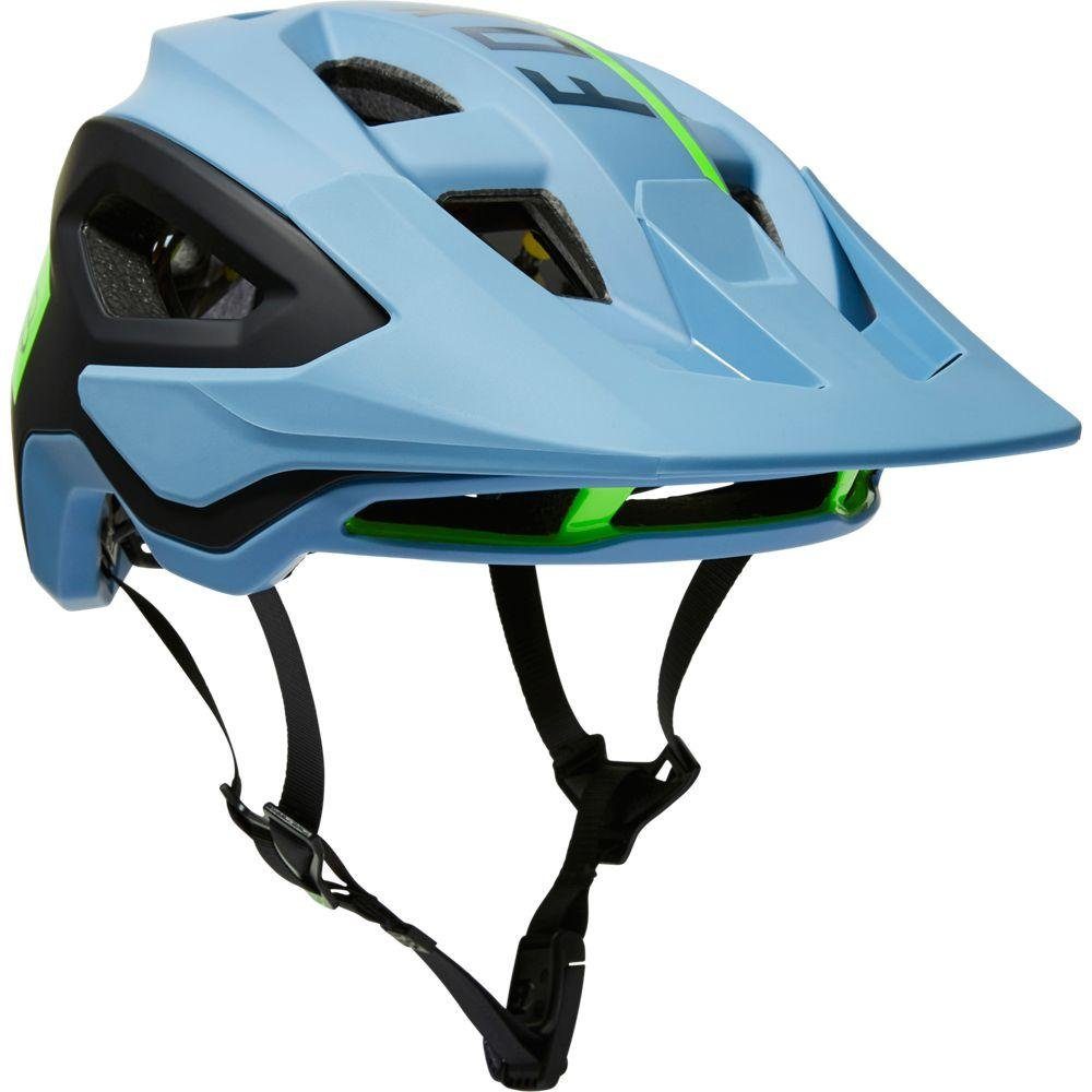 Fox Racing Fahrradhelm Fox Helm Speedframe Pro Blocked Dusty Blue Größe M (1-tlg)