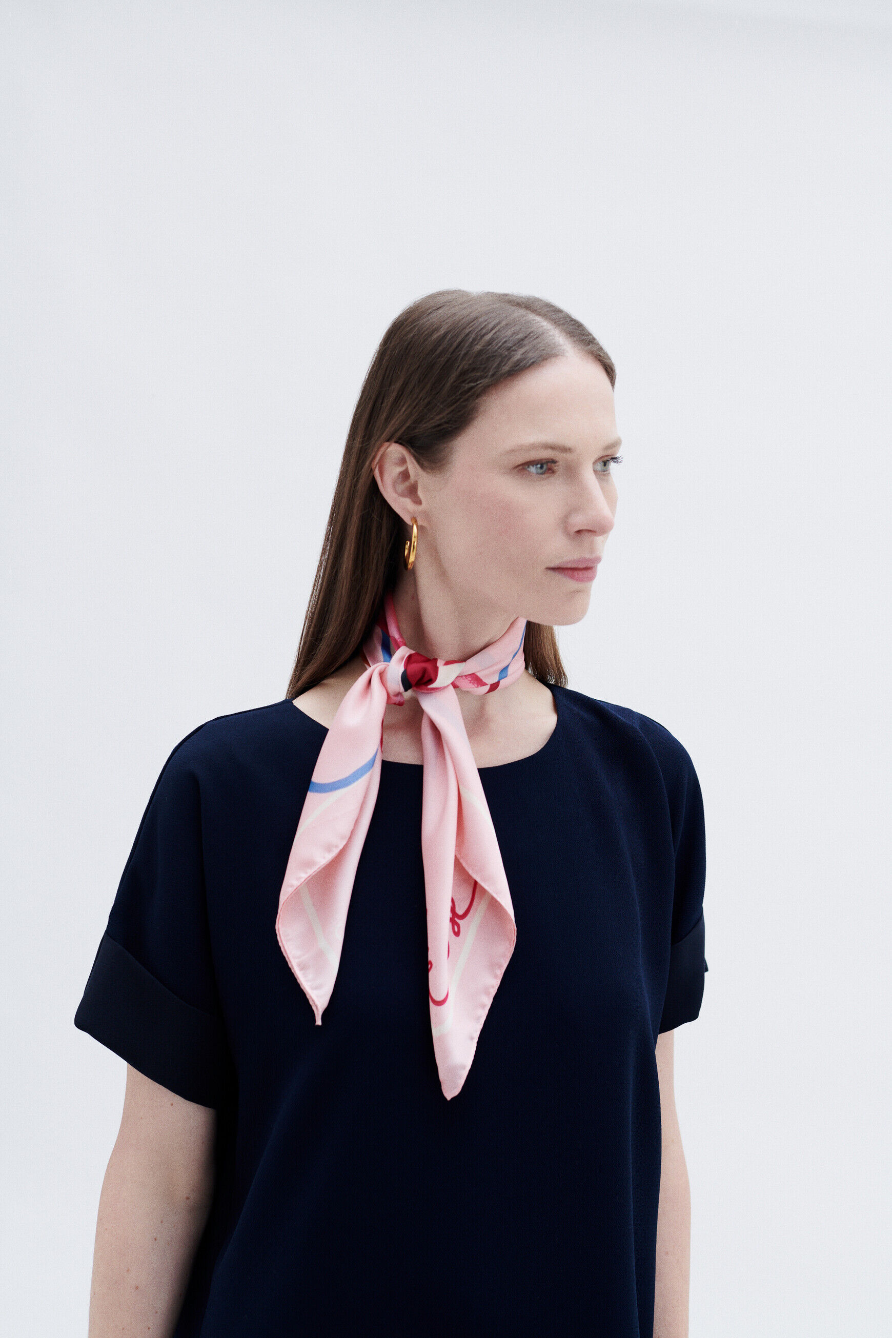Foulard octobre rose 2023 rose femme