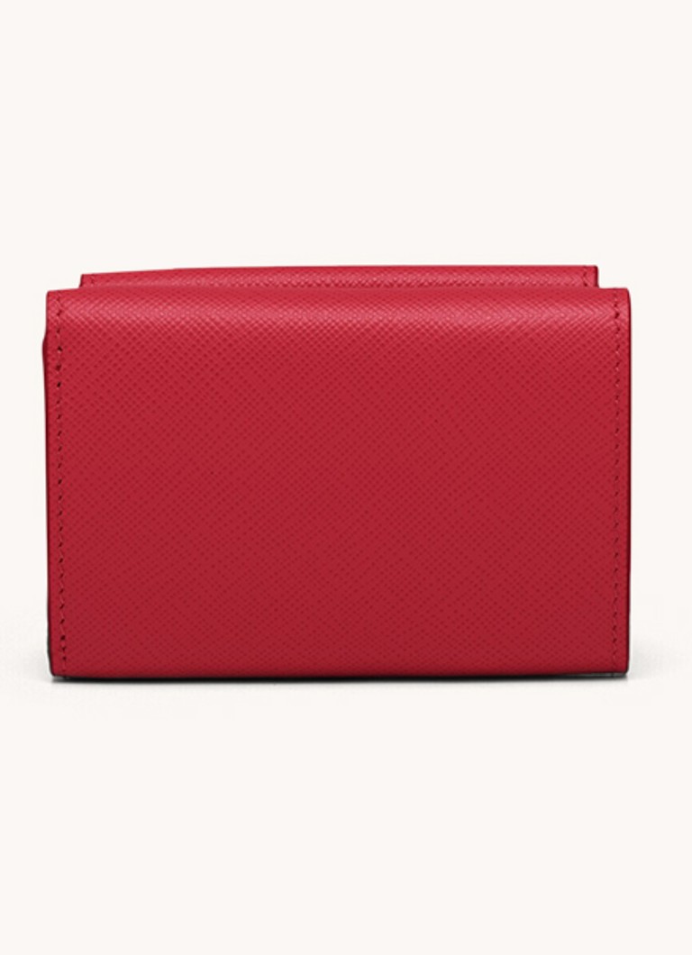 Portofel mic din piele cu logo-ul Prada