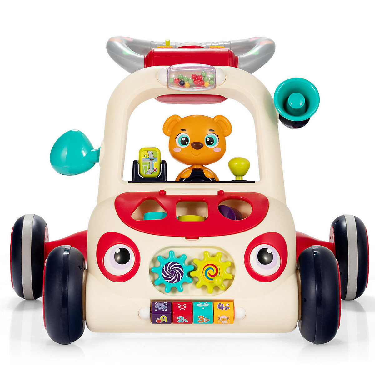 Lauflernwagen mit Musik & Licht & Spielbrett ab 9 Monaten
