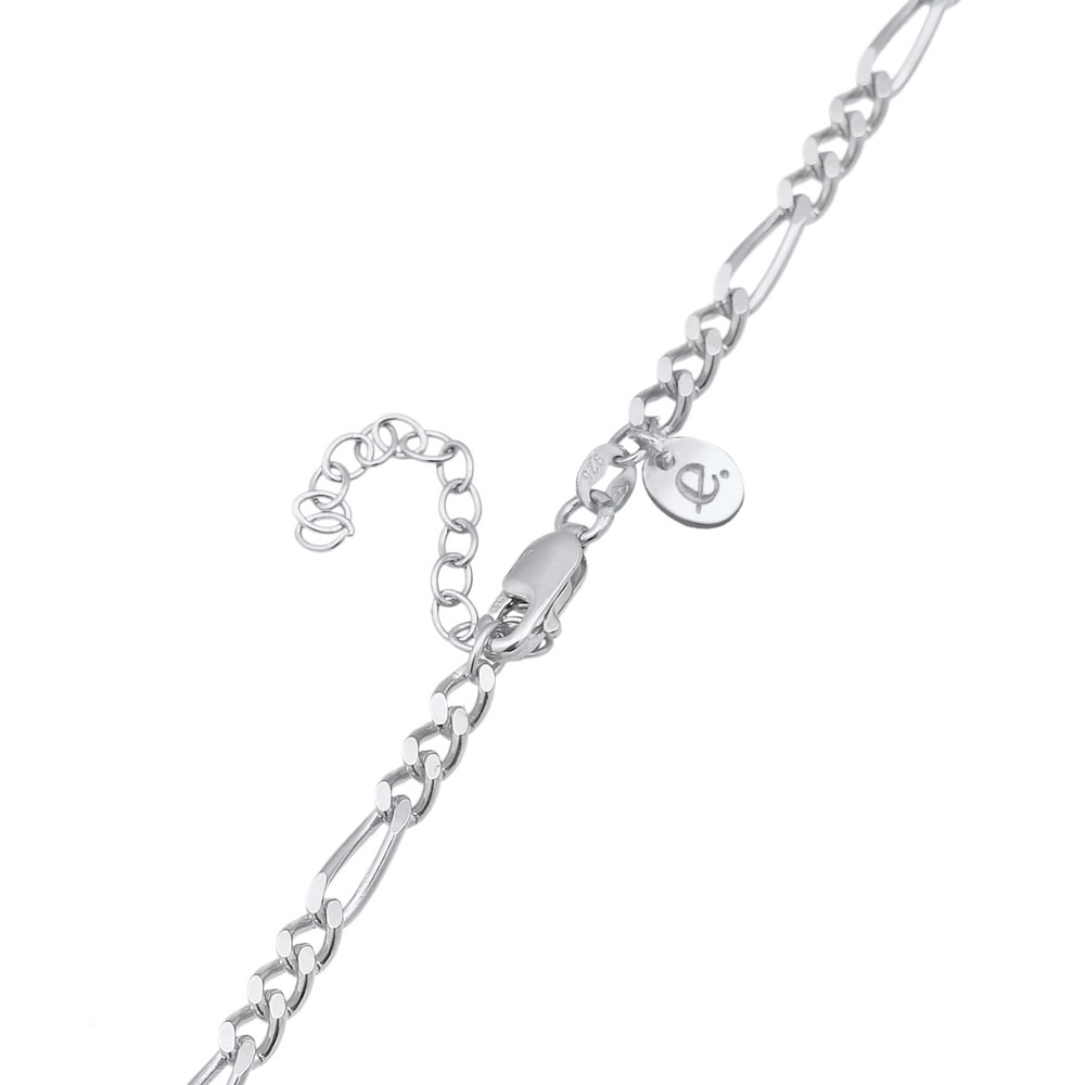 Elli PREMIUM Elli PREMIUM Collier Femmes Pendentif Ovale Figaro Tendance en Argent Sterling 92 collier