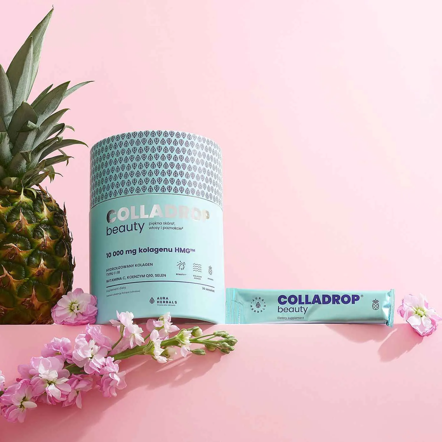 Colladrop Beauty Collagen HMG 10000 mg φακελάκια ανανά