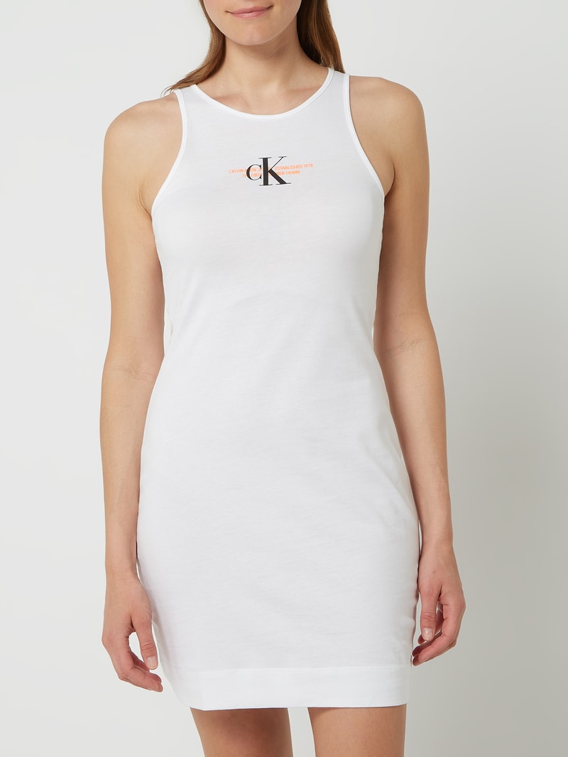 Minikleid aus Baumwolle  in weiß