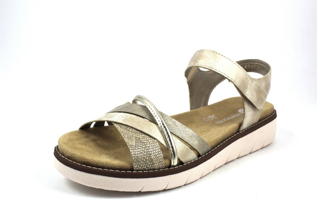 REMONTE Klassische Sandalen silber