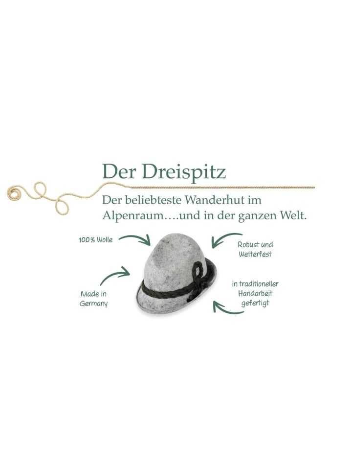 BREITER Trachtenhut in grau günstig kaufen