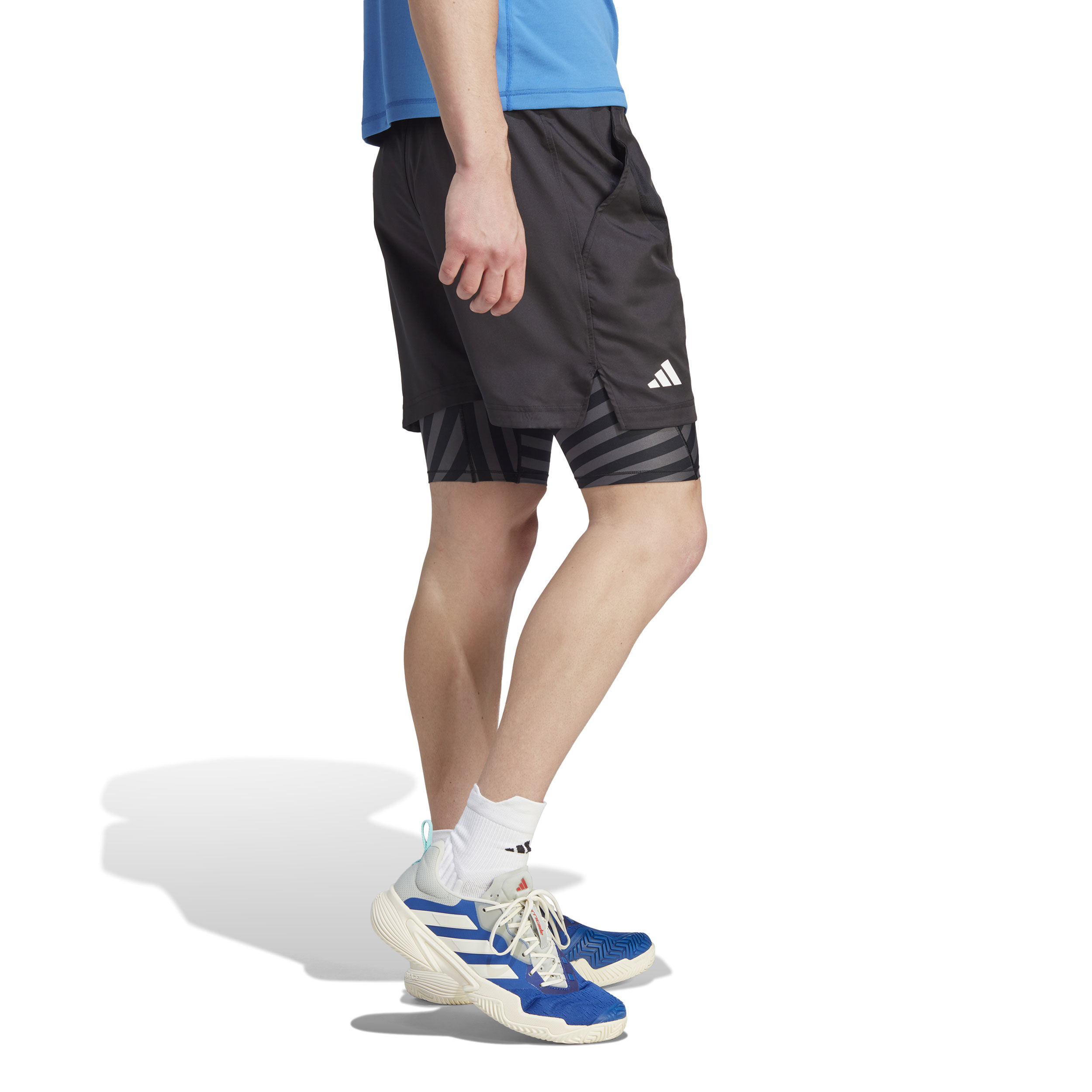 2in1 Pro Shorts Herren - Schwarz