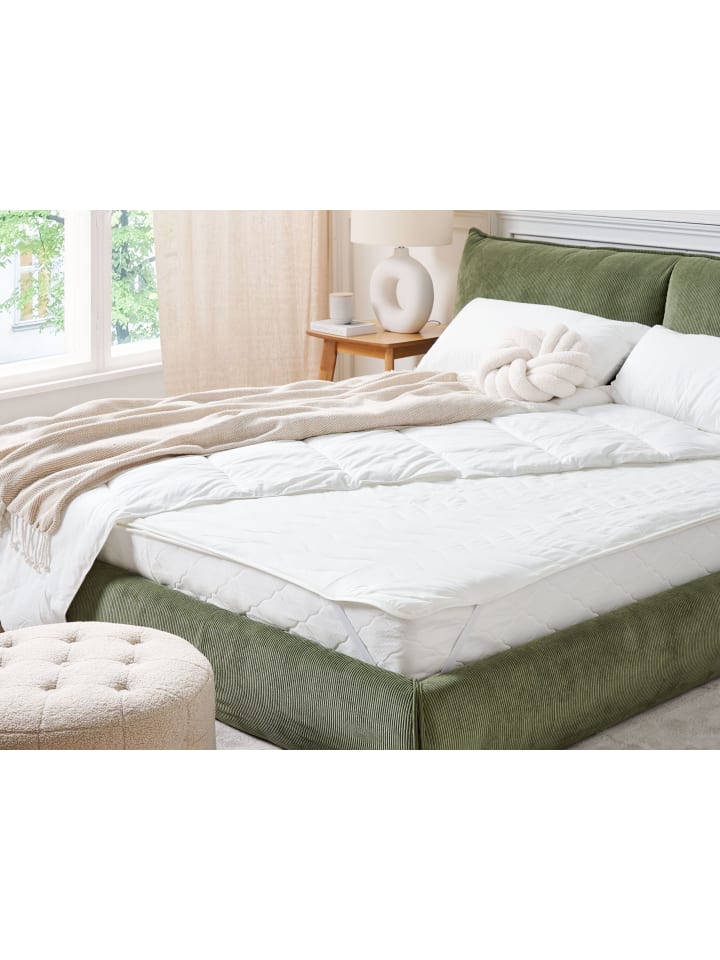 Beliani Topper RUEN in Weiß - (W) 180 x (H) 1 x (L) 200 cm günstig kaufen onesize