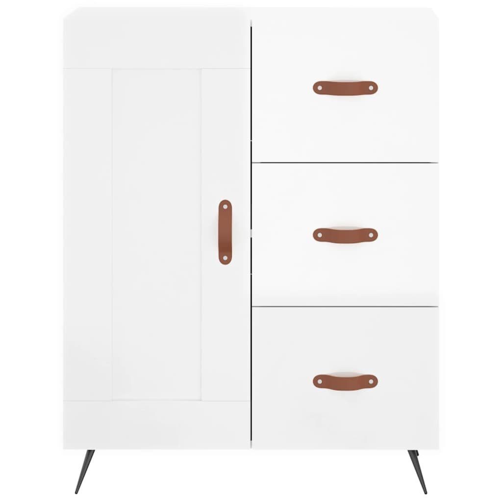 vidaXL Sideboard Sideboard Hochglanz-Weiß 69,5x34x90 cm Holzwerkstoff (1 St)