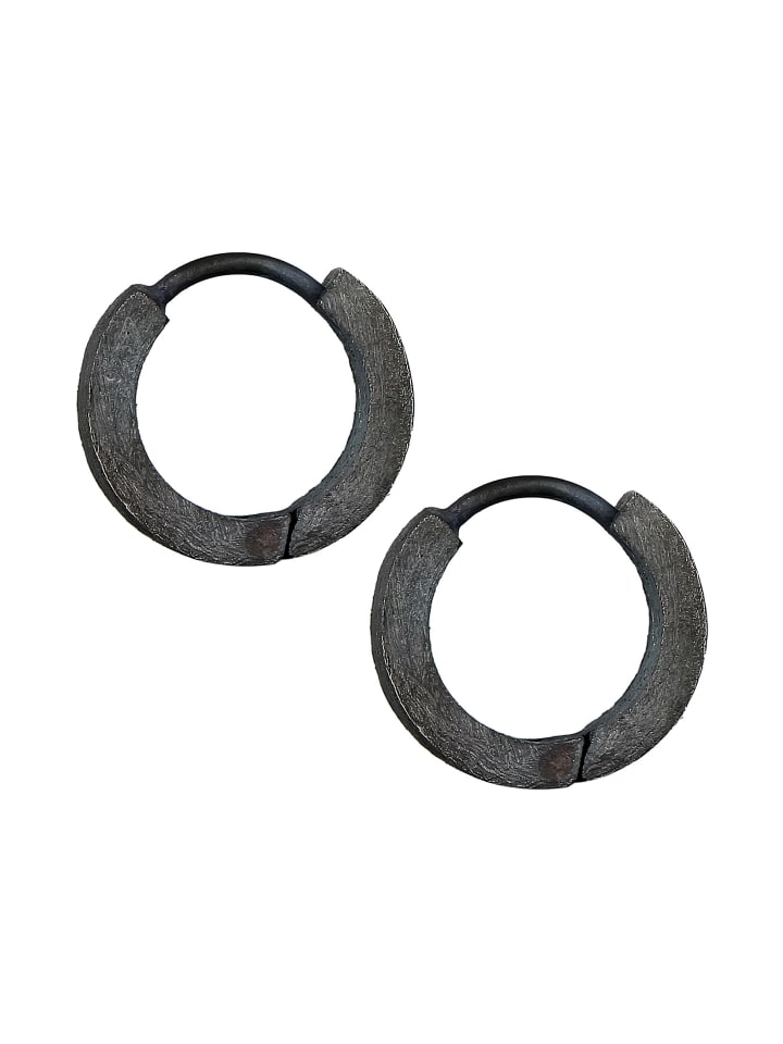 KUZZOI Ohrringe 925 Sterling Silber in Schwarz günstig kaufen onesize