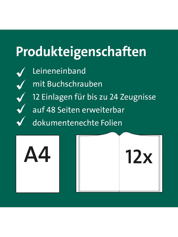 ROTH Zeugnismappe Spectrum mit Buchschrauben mint in Mint günstig kaufen onesize
